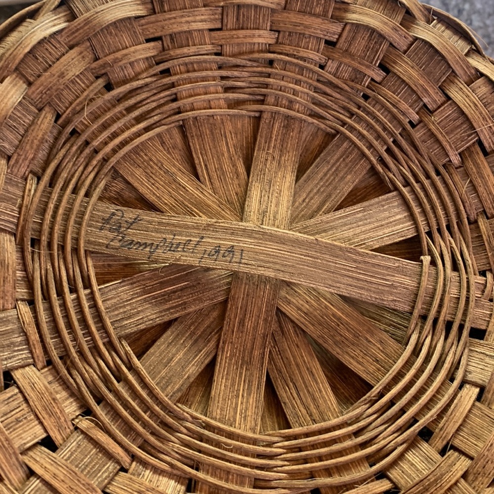 Vintage Handmade Basket - Picture 2 of 8